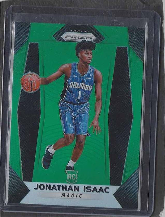 JONATHAN ISAAC 2017-18 PANINI PRIZM GREEN PRIZMS ROOKIE RC #73