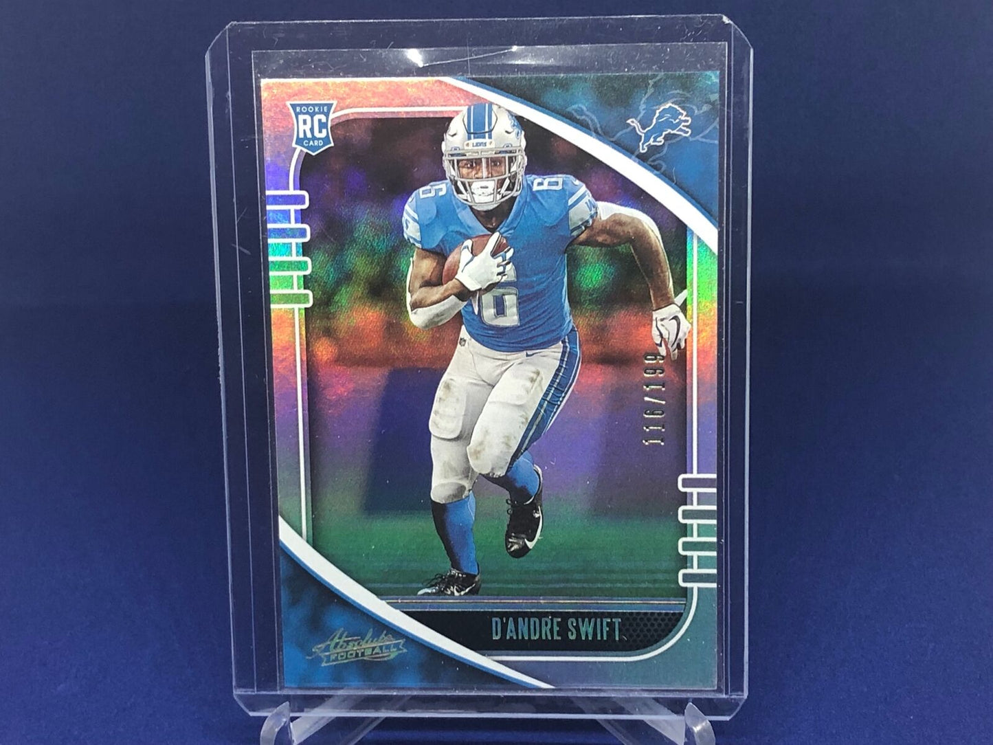 D'ANDRE SWIFT 2020 PANINI ABSOLUTE SILVER FOIL RC ROOKIE #D 116/199
