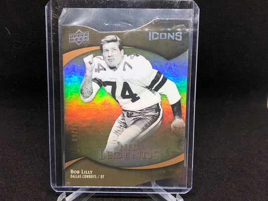 BOB LILLY 2009 UPPER DECK ICONS NFL LEGENDS DIE CUT #?D 9/25