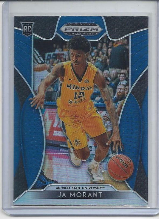JA MORANT 2019 PANINI PRIZM BLUE PRIZMS ROOKIE RC SP #65