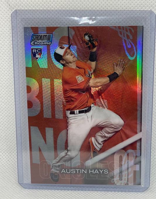 AUSTIN HAYS 2018 TOPPS STADIUM CHROME REFRACTOR RC #SCC 205