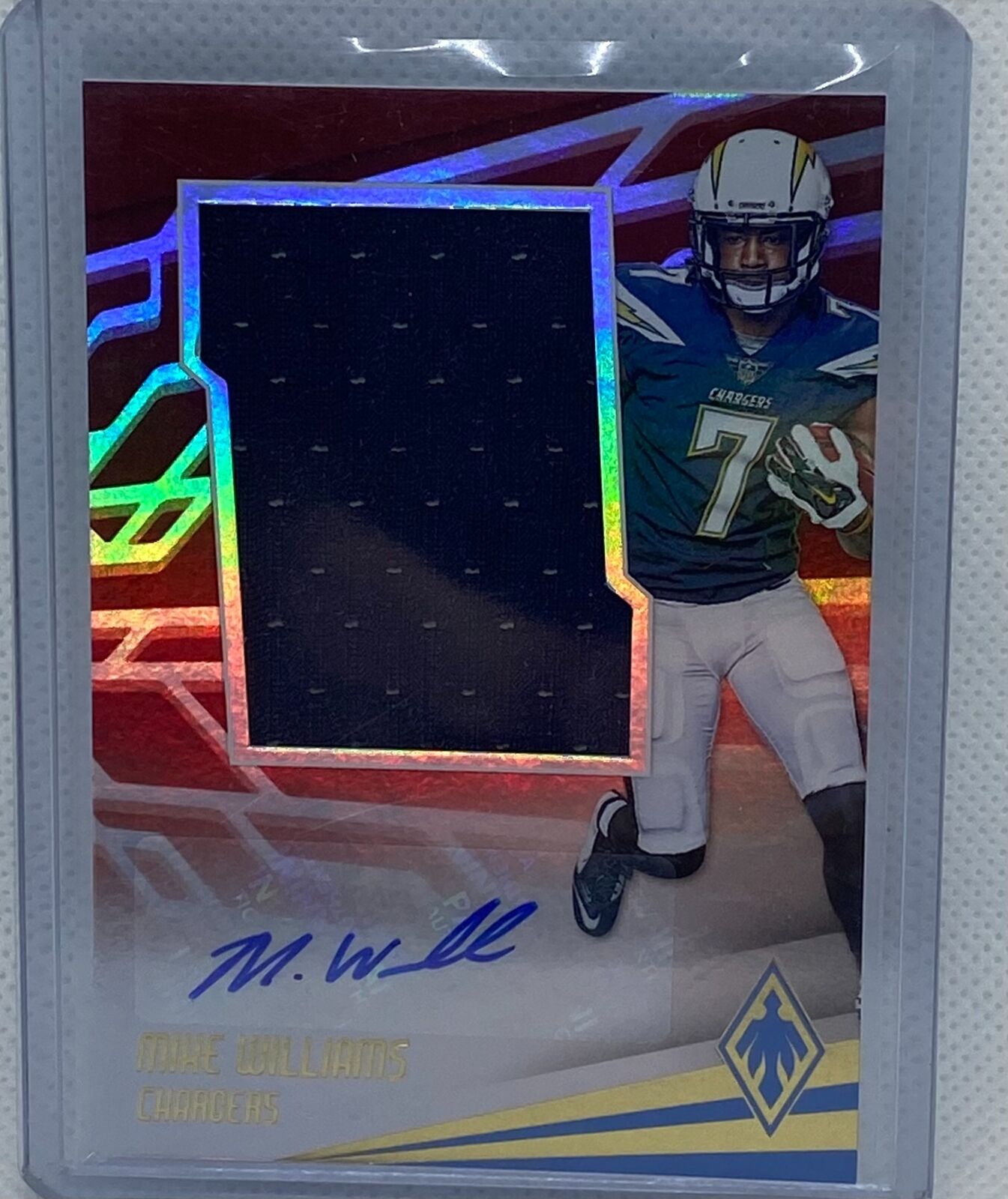 MIKE WILLIAMS 2017 PANINI PHOENIX JERSEY AUTO RC #D 52/99
