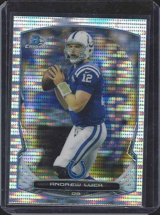 ANDREW LUCK 2014 BOWMAN CHROME PULSAR REFRACTOR #D /271