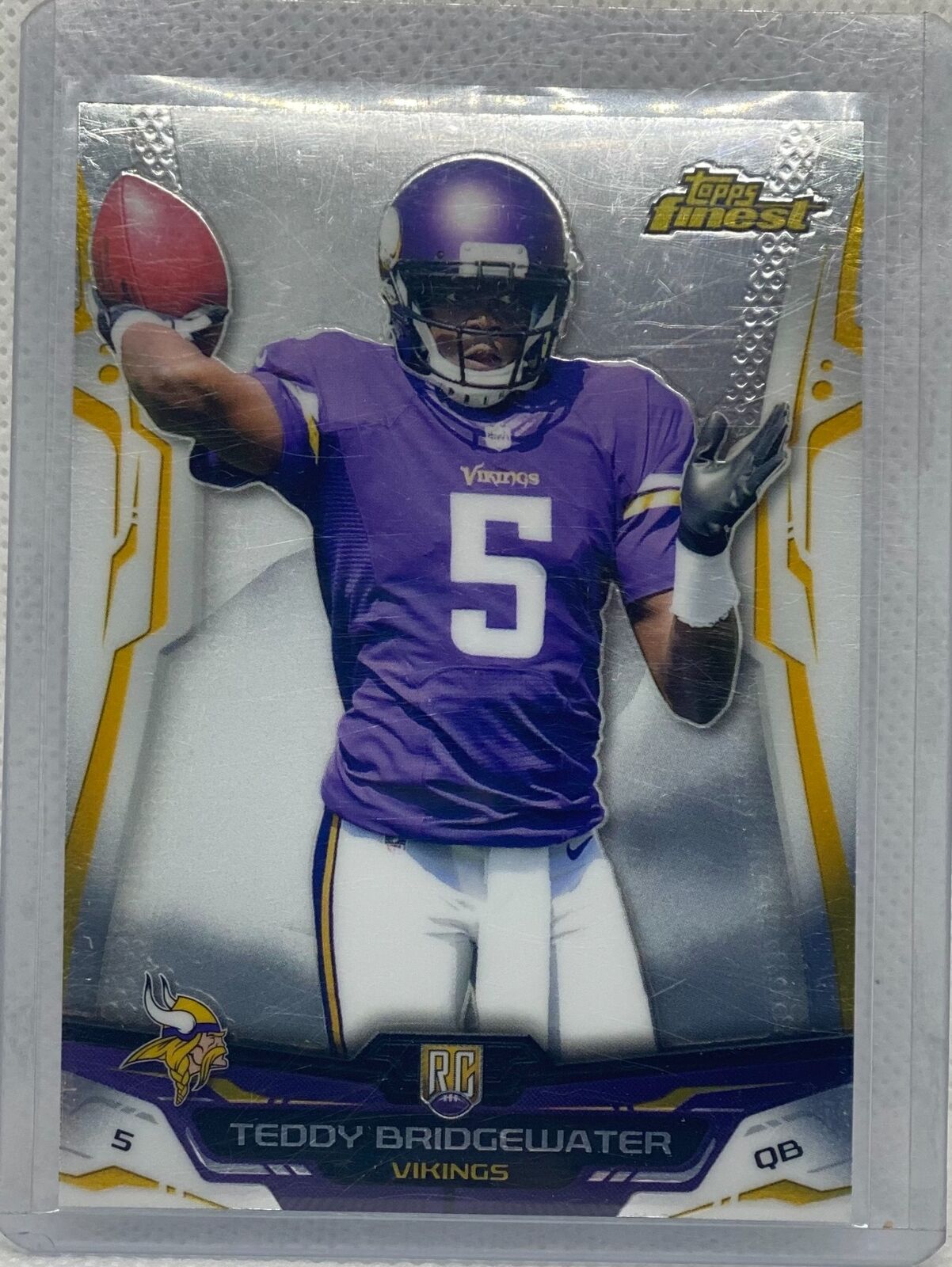 TEDDY BRIDGEWATER 2014 TOPPS FINEST TRUE ROOKIE RC #142
