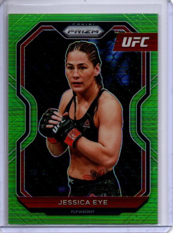 JESSICA EYE 2021 PANINI PRIZM UFC NEON GREEN PRIZM #D 16/75