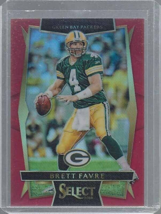 BRETT FAVRE 2016 PANINI SELECT RED PRIZM #D 68/99