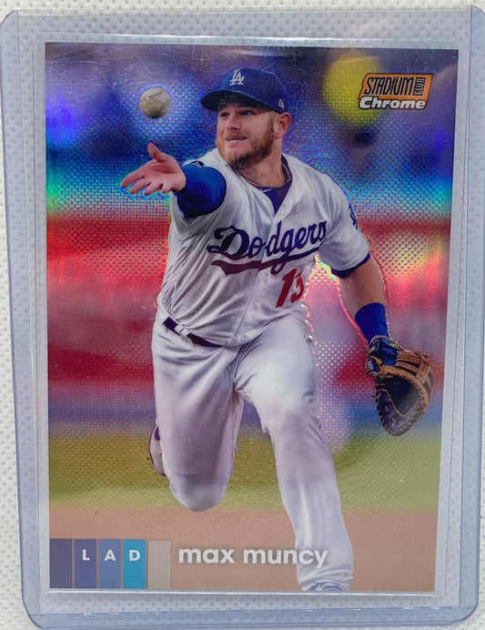 MAX MUNCY 2020 TOPPS STADIUM CLUB CHROME ORANGE REFRACTOR #D 19/25