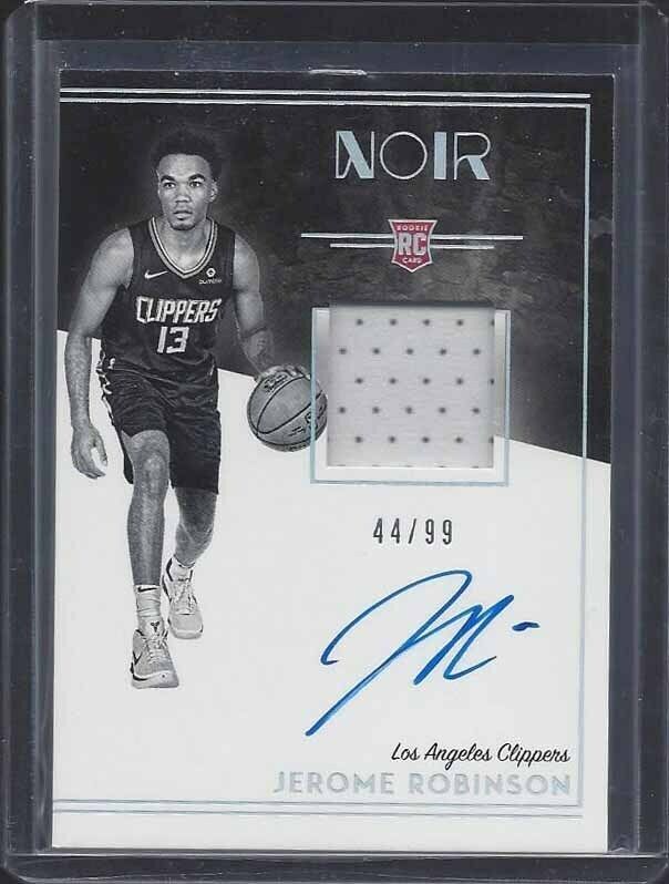JEROME ROBINSON 2018-19 PANINI NOIR BLACK & WHITE RPA PATCH AUTO RC #D /99