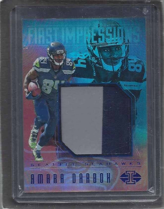 AMARA DARBOH 2017 PANINI ILLUSIONS JUMBO FIRST IMPRESSIONS PATCH RC #D 18/100