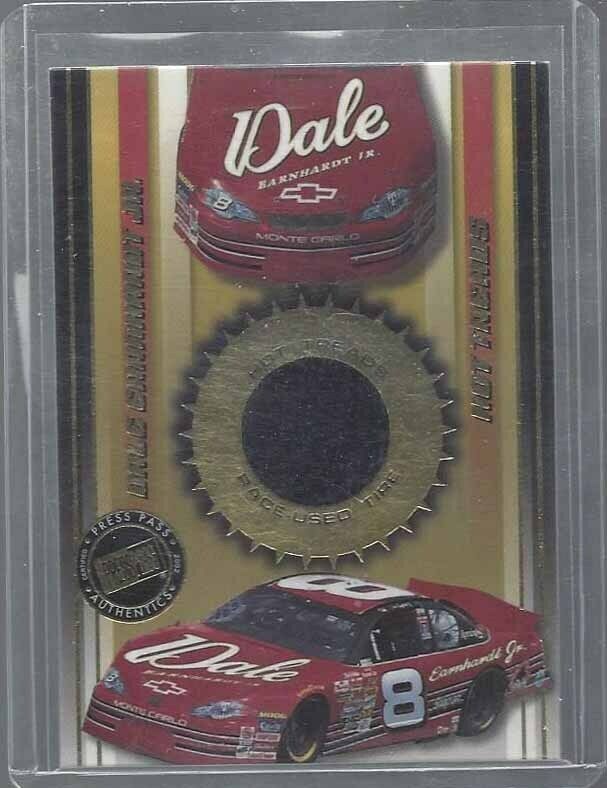 DALE EARNHARDT JR 2002 PRESS PASS HOT TREADS RACE USED TIRE RELIC #D 1678/2375