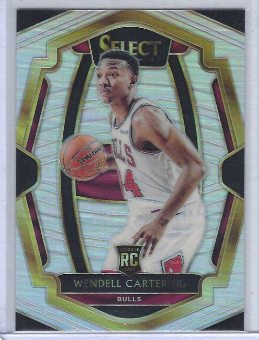 WENDELL CARTER JR. 2018-19 PANINI SELECT SILVER PRIZM PREMIER ROOKIE RC #162