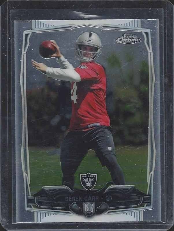 DEREK CARR 2014 TOPPS CHROME RAIDERS TRUE ROOKIE RC #115