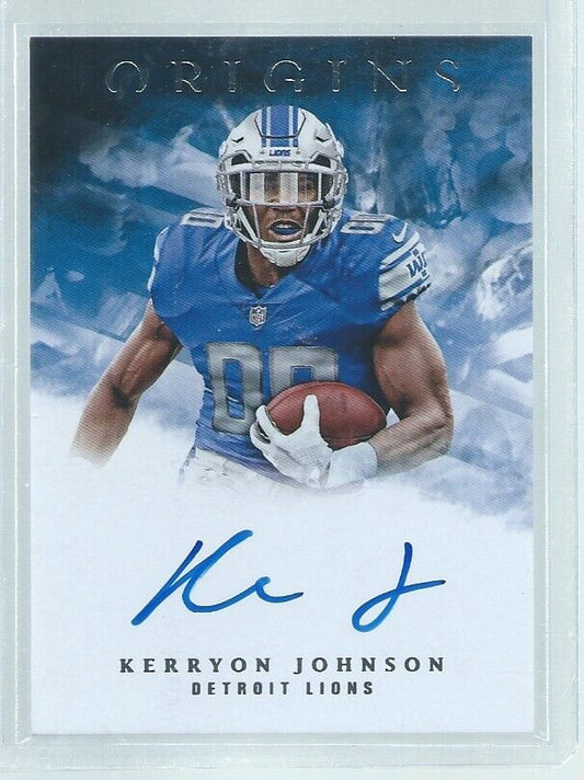 KERRYON JOHNSON 2018 PANINI ORIGINS ON CARD AUTO RC