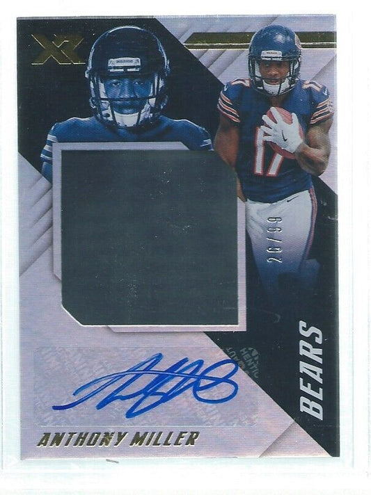 ANTHONY MILLER 2018 PANINI XR JERSEY AUTO RC #D 26/99