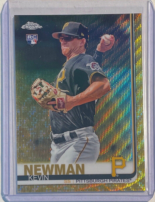 KEVIN NEWMAN 2019 TOPPS CHROME GOLD WAVE REFRACTOR ROOKIE RC #D 48/50