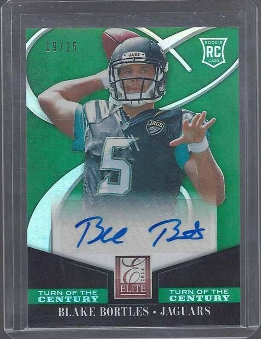 BLAKE BORTLES 2014 ELITE TURN OF THE CENTURY ROOKIE AUTO RC #D 19/25
