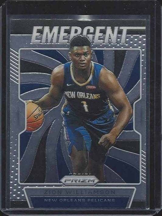 ZION WILLIAMSON 2019-20 PANINI PRIZM EMERGENT ROOKIE RC #7