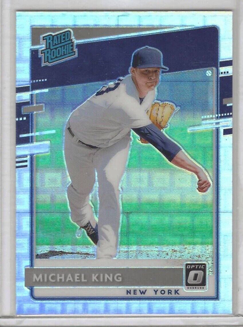MICHAEL KING 2020 DONRUSS OPTIC PANDORA PRIZM RATED ROOKIE RC #d 03/99