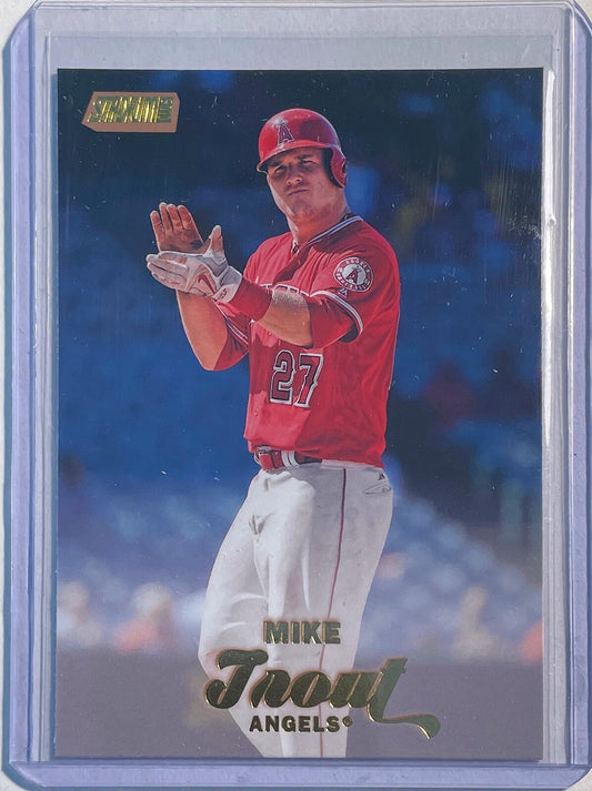 MIKE TROUT 2017 TOPPS STADIUM CLUB GOLD FOIL #233