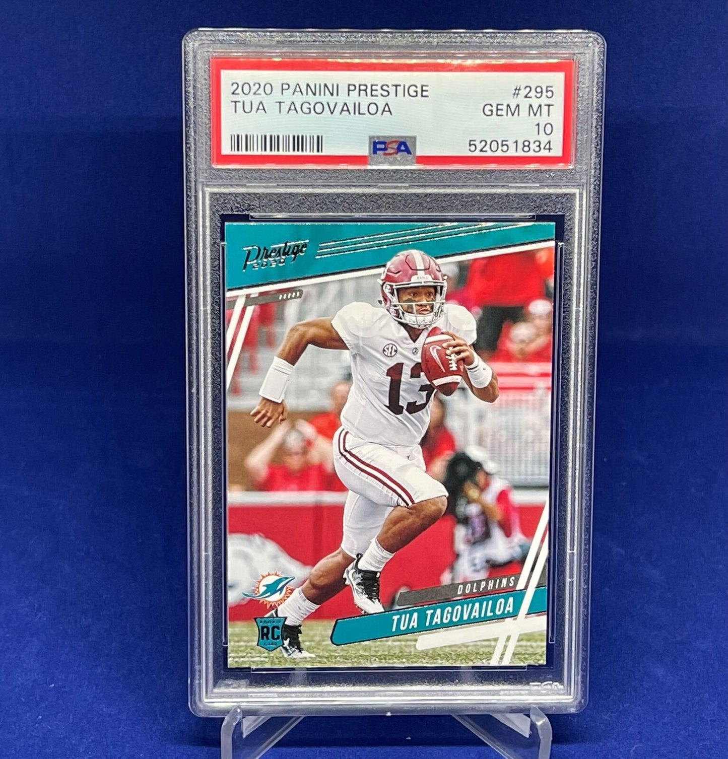 TUA TAGOVAILOA 2020 PANINI PRESTIGE ROOKIE RC #295 PSA 10 GEM MINT