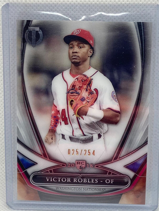 VICTOR ROBLES 2018 TOPPS TRIBUTE RC #D 025/254