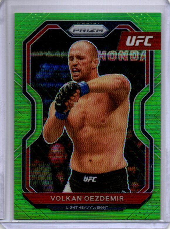 VOLKAN OEZDEMIR 2021 PANINI PRIZM UFC NEON GREEN PRIZM #D 60/75