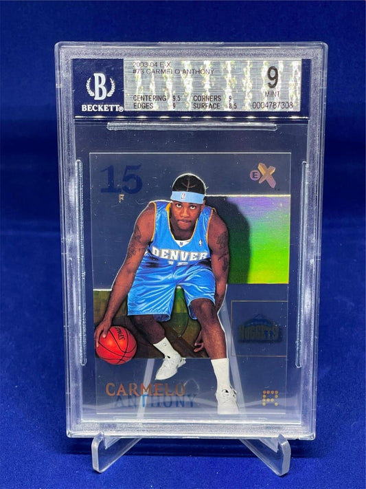 CARMELO ANTHONY 2003-04 EX E-X ROOKIE RC #73 BGS 9 MINT