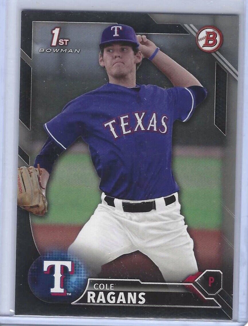 COLE RAGANS 2016 BOWMAN BLACK 1ST PROSPECT #d 397/499