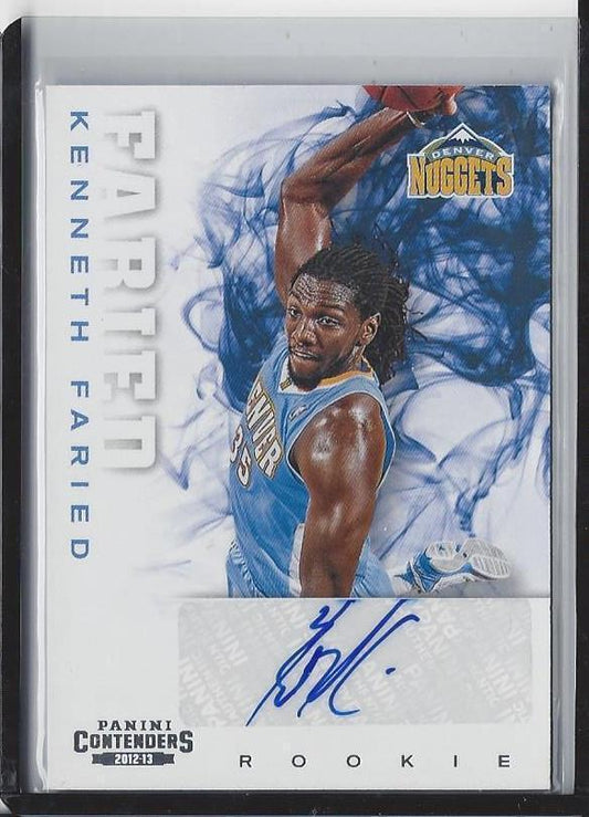 KENNETH FARIED 2012-13 PANINI CONTENDERS ROOKIE AUTO RC #256