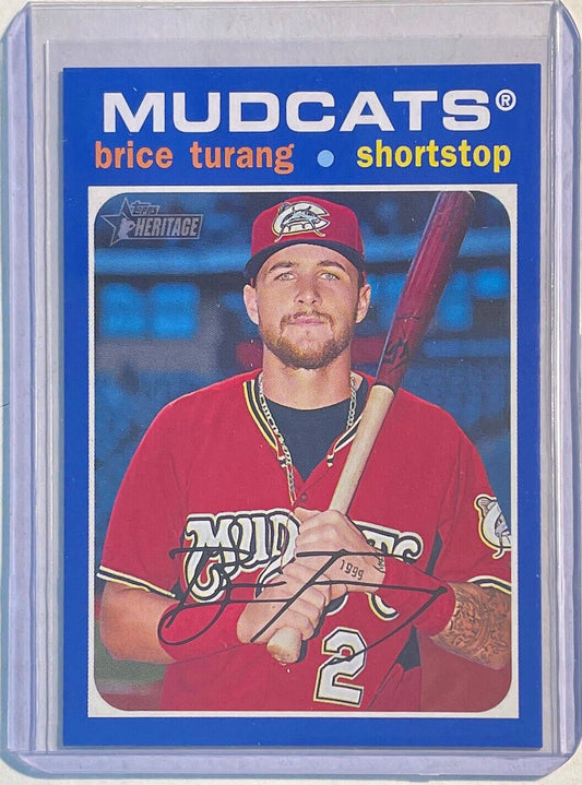 BRICE TURANG 2020 TOPPS HERITAGE MINORS PROSPECT BLUE #D 10/99