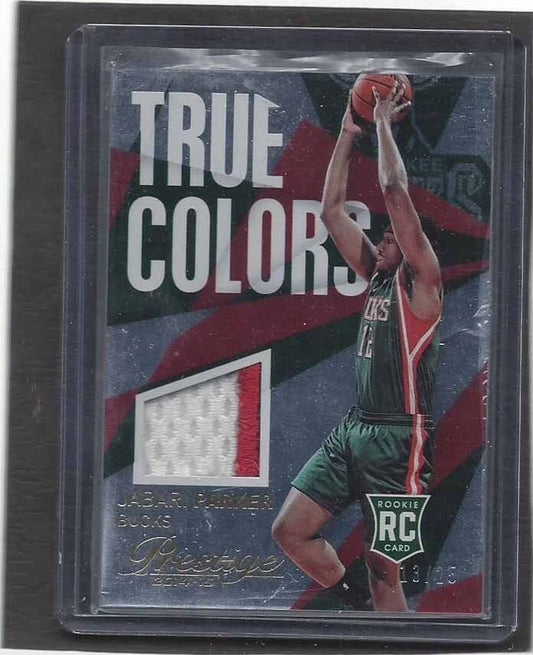 JABARI PARKER 2014-15 PRESTIGE TRUE COLORS FOIL 2 COLOR ROOKIE PATCH RC #D /25