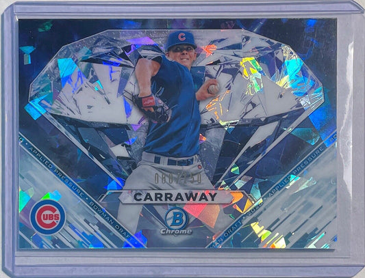 BURL CARRAWAY 2020 BOWMAN CHROME APPLIED PRESSURE ATOMIC REFRACTOR #D /150