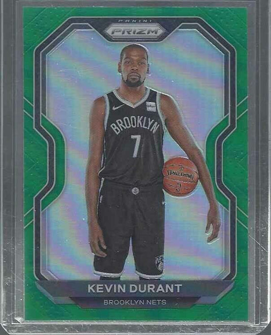 KEVIN DURANT 2020-21 PANINI PRIZM GREEN PRIZMS #81