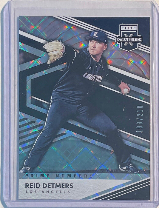 REID DETMERS 2020 PANINI ELITE EXTRA PRIME NUMBERS PROSPECT BLACK #D 193/210