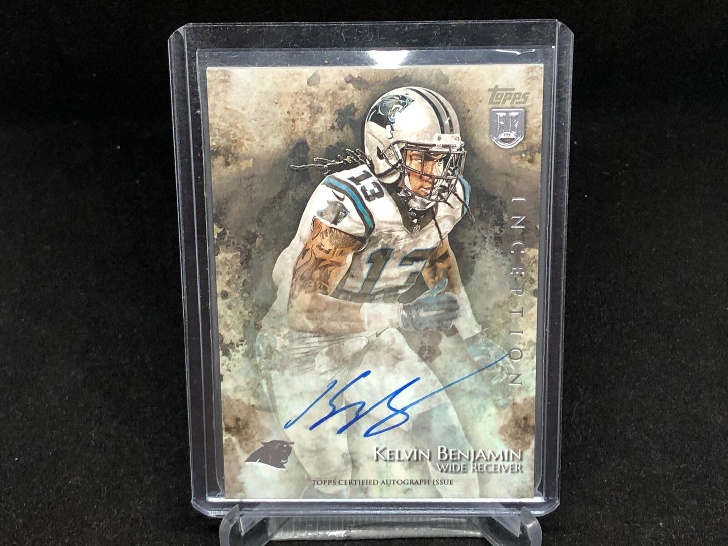 KELVIN BENJAMIN 2014 TOPPS INCEPTION ON CARD AUTO RC # 22