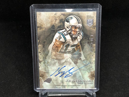 KELVIN BENJAMIN 2014 TOPPS INCEPTION ON CARD AUTO RC # 22
