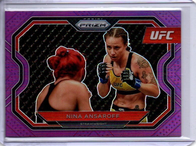 NINA ANSAROFF 2021 PANINI PRIZM UFC PURPLE PRIZM #D 142/149