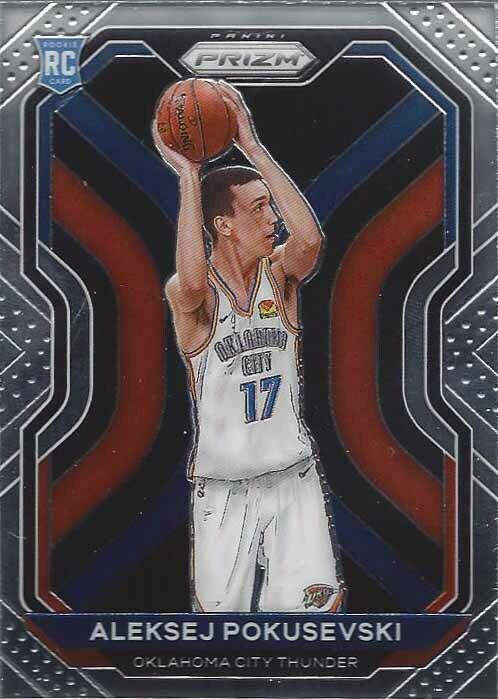 ALEKSEJ POKUSEVSKI 2020-21 PANINI PRIZM THUNDER TRUE ROOKIE RC #264