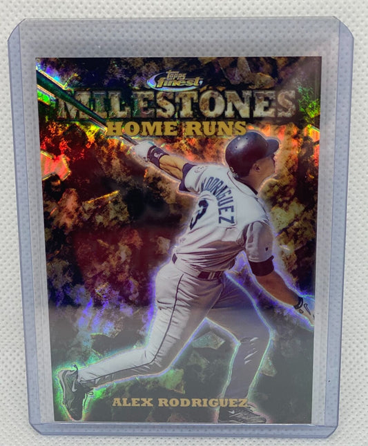 ALEX RODGRIGUEZ 1999 TOPPS FINEST MILESTONES HOME RUNS REFRACTOR #D 431/500