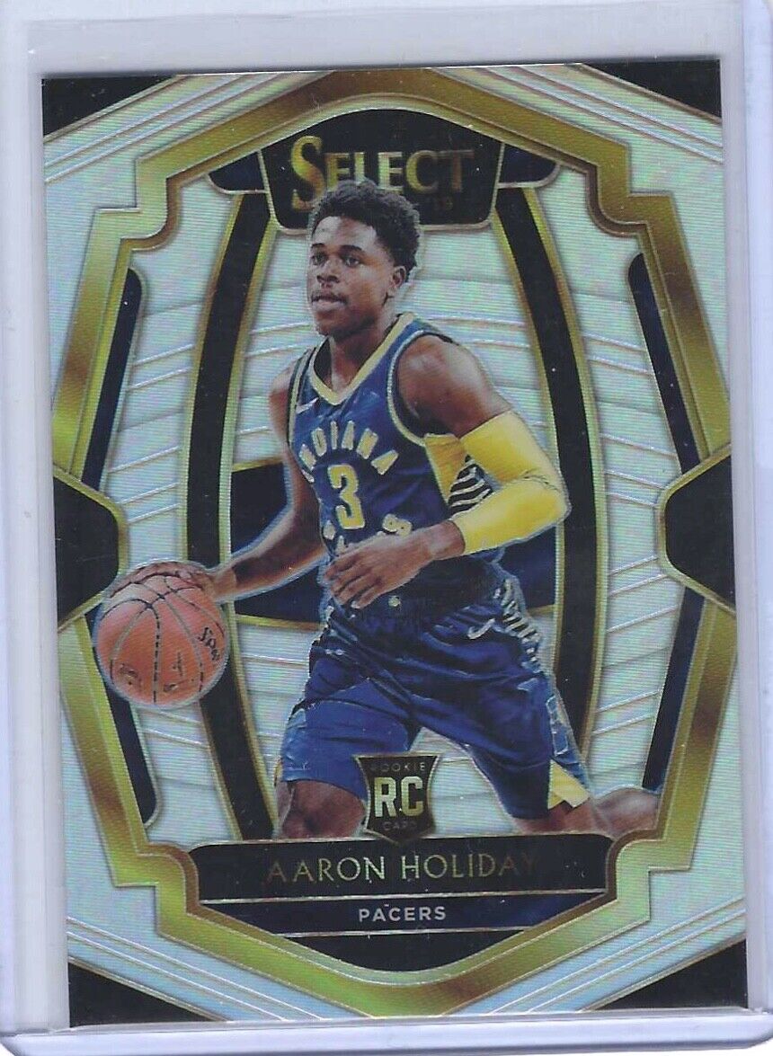 AARON HOLIDAY 2018-19 PANINI SELECT SILVER PRIZM ROOKIE PREMIER LEVEL RC #126