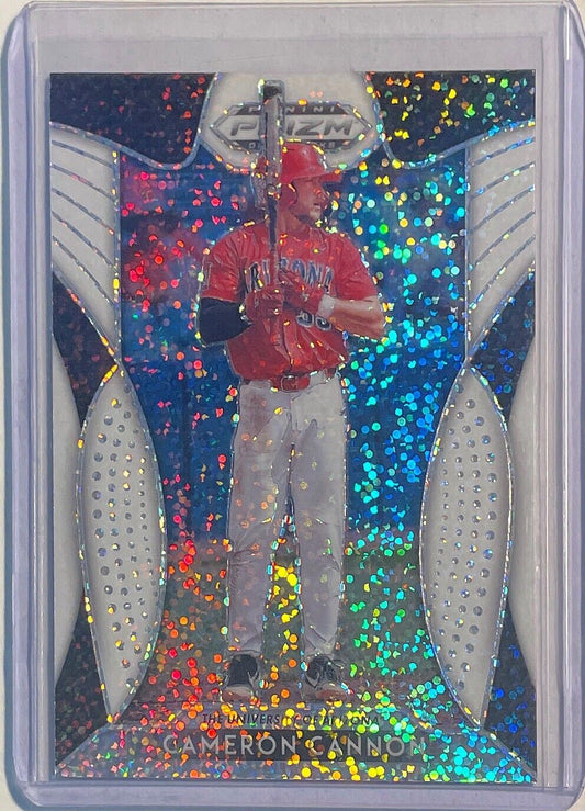 CAMERON CANNON 2019 PANINI PRIZM DRAFT PICKS PROSPECT WHITE SPARKLE PRIZM #78
