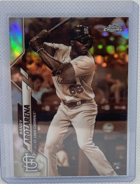 RANDY AROZARENA 2020 TOPPS CHROME SEPIA REFRACTOR RC #49