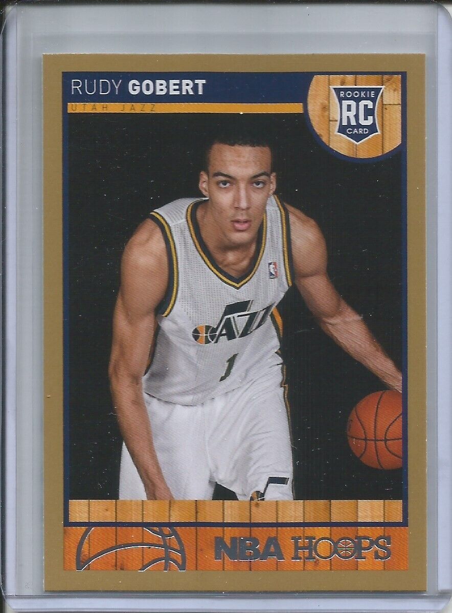 RUDY GOBERT RC 2013-14 HOOPS GOLD BORDER