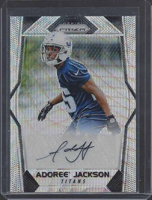 ADOREE JACKSON 2017 PANINI PRIZM BLUE WAVE PRIZMS ROOKIE AUTO RC #D 149/149