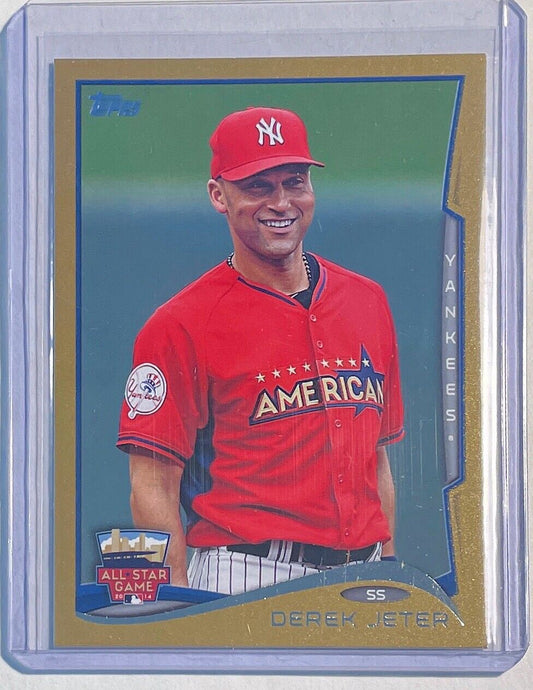 DEREK JETER 2014 TOPPS ALL STAR GAME GOLD #D 1458/2014