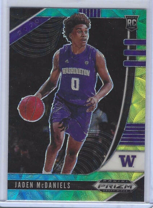 JADEN MCDANIELS 2010-21 PANINI PRIZM DRAFT PICKS TRI COLOR CHOICE RC ROOKIE #51