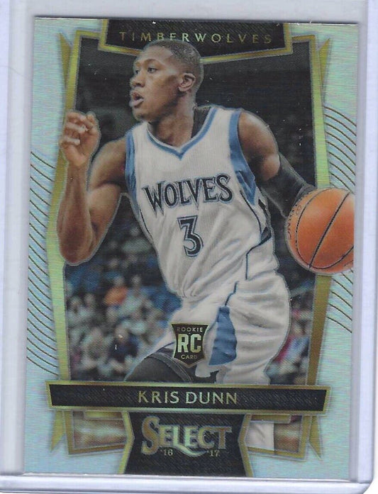 KRIS DUNN 2016-17 PANINI SELECT SILVER PRIZM CONCOURSE LEVEL ROOKIE RC #25