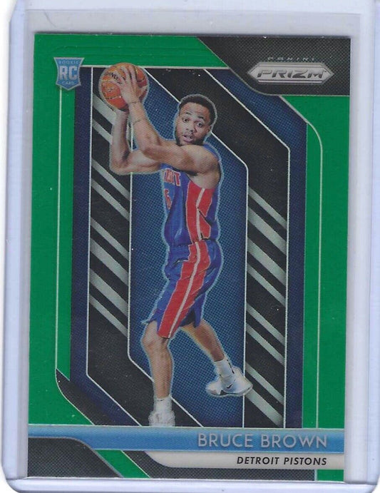 BRUCE BROWN 2018-19 PANINI PRIZM GREEN ROOKIE RC #132