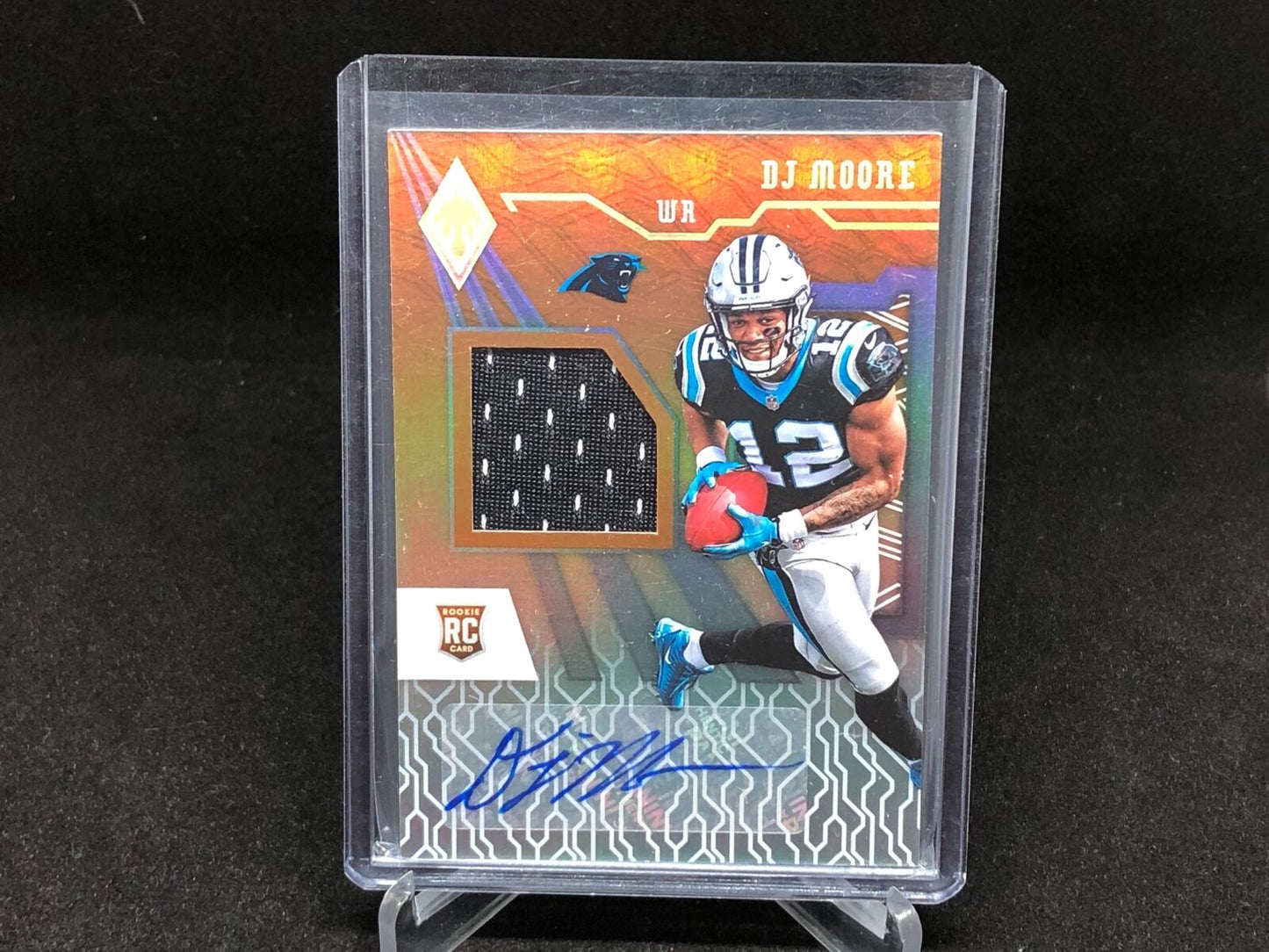 DJ MOORE 2018 PHOENIX ORANGE ROOKIE JERSEY AUTO RC #D 83/199