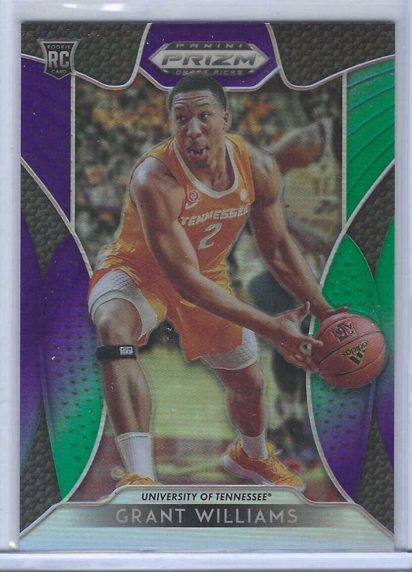 GRANT WILLIAMS 2019-20 PANINI PRIZM DRAFT PICKS GREEN PURPLE ROOKIE RC #d /199